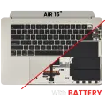 Top Case Assembly With Battery And Keyboard Compatible For MacBook Air 15" (A3114 / Mid 2024) (Starlight) (US Keyboard)