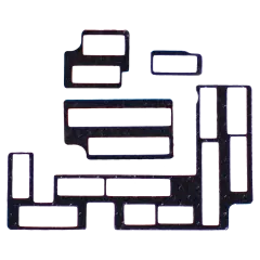 Mainboard Inline Insulator Sticker Compatible For iPhone 13 Pro Max (4 Piece Set) (10 Pack)