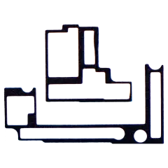 Mainboard Inline Insulator Sticker Compatible For iPhone XR (2 Piece Set) (10 Pack)