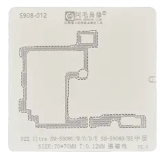 Reballing Stencil For Motherboard Middle Layer Compatible For Samsung Galaxy S22 Ultra (Amaoe)