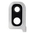 Back Camera Glass Lens and Cover Bezel Compatible For Samsung Galaxy A40 (A405 / 2019) (White)