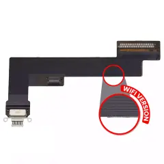 Charging Port Flex Cable Compatible For iPad Air 4 (WiFi Version) (Used OEM Pull: Grade A)(Rose Gold)