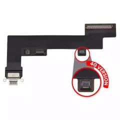 Charging Port Flex Cable Compatible For iPad Air 4 (4G Version) (Used OEM Pull: Grade A) (Green)