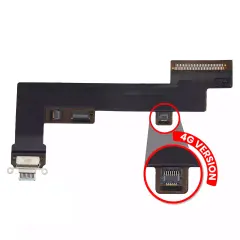 Charging Port Flex Cable Compatible For iPad Air 4 (4G Version) (Used OEM Pull: Grade A) (Sky Blue)