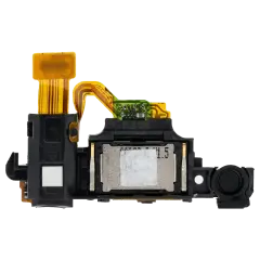 Earpiece Speaker With Headphone Jack And Power Button Flex Cable Compatible For BlackBerry Leap (Z10)