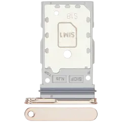 Dual Sim Card Tray Compatible For Samsung Galaxy S25 / S25 Plus (Premium) (Pink Gold)