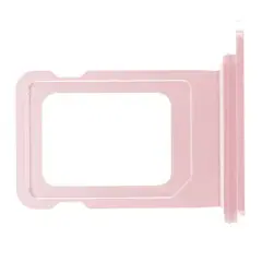 Single SIM Card Tray Compatible For iPhone 15 / 15 Plus (Genuine OEM) (Pink)