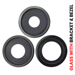 Back Camera Lens With Bracket & Bezel Compatible For iPhone 13 Pro / 13 Pro Max (Aftermarket Plus) (Alpine Green)