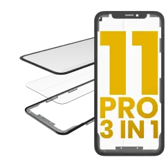 3 in 1 (Glass With OCA Pre-Installed + Frame) Compatible For iPhone 11 Pro (OCA Master)