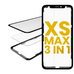 3 in 1 (Glass With OCA Pre-Installed + Frame) Compatible For iPhone XS Max (OCA Master)