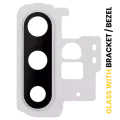Back Camera Lens With Bracket / Bezel Compatible For Samsung Galaxy Note 10 Plus / 5G (Aura White)