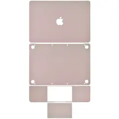 4in1 (Top, Bottom, Keyboard, Trackpad) Skin Compatible For MacBook Retina 12"(A1534 / Early 2015 / Early 2016 / Mid 2017) (Rose Gold)