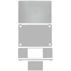 4in1 (Top, Bottom, Keyboard, Trackpad) Skin Compatible For MacBookPro 13"(A2251 / Mid 2020) (Space Gray)