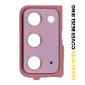 Back Camera Lens With Cover Bezel Ring Compatible For Samsung Galaxy Note 20 5G (Mystic Bronze)
