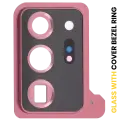 Back Camera Lens With Cover Bezel Ring Compatible For Samsung Galaxy Note 20 Ultra (Mystic Bronze)
