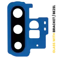 Back Camera Lens With Bracket / Bezel Compatible For Samsung Galaxy Note 10 Plus / 5G (Aura Blue)