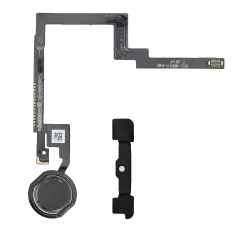 Home Button With Flex Compatible For iPad Mini 3 (Black)