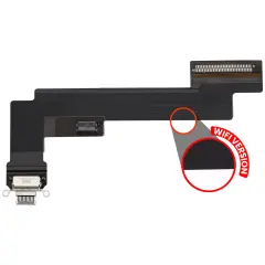 Charging Port Flex Cable Compatible For iPad Air 5 (WiFi Only) (Used OEM Pull: Grade A) (Purple)