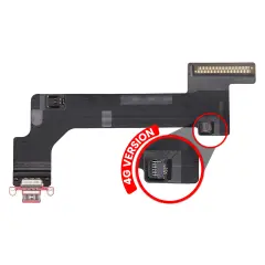 Charging Port Flex Cable Compatible For iPad 10 (2022) (Cellular) (Premium) (Pink)