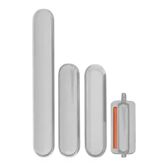 Hard Buttons (Power / Volume / Switch) Compatible For iPhone XS / XS Max (Silver)