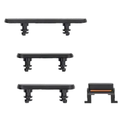 Hard Buttons (Power / Volume / Switch) Compatible For iPhone XR (Black)