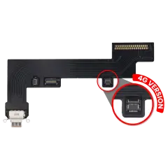 Charging Port Flex Cable Compatible For iPad Air 4 / iPad Air 5 (Cellular) (Aftermarket Plus) (Rose Gold)