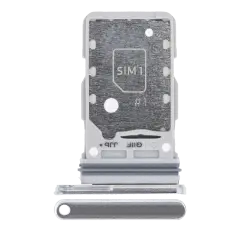 Dual Sim Card Tray Compatible For Samsung Galaxy S21 Ultra (Phantom Silver)