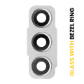 Back Camera Lens With Bezel Ring Compatible For Samsung Galaxy S21 FE 5G (White)