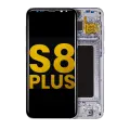 OLED Assembly With Frame Compatible For Samsung Galaxy S8 Plus (Refurbished) (Arctic Silver)