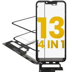 4 in 1 Short Flex (Digitizer Touch With Glass + OCA + Frame Pre-installed) Compatible For iPhone 13 (OCA Master)