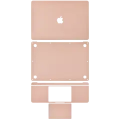 4in1 (Top, Bottom, Keyboard, Trackpad) Skin Compatible For MacBook Air 13"Retina (A1932 / Late 2018 / Early 2019) (A2179 / Early 2020) (Rose Gold)