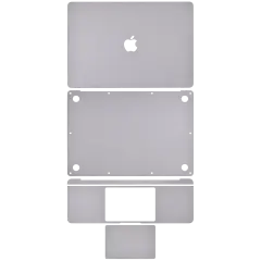 4in1 (Top, Bottom, Keyboard, Trackpad) Skin Compatible For MacBook Air 13"Retina (A1932 / Late 2018 / Early 2019) (A2179 / Early 2020) (Space Gray)