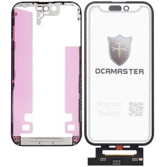 4 in 1 Short Flex (Digitizer Touch With Glass + OCA + Frame Pre-installed) Compatible For iPhone 14 Pro (OCA Master)