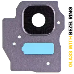 Back Camera Lens With Bezel Ring Compatible For Samsung Galaxy S8 Plus (Orchid Gray)