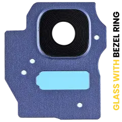 Back Camera Lens With Bezel Ring Compatible For Samsung Galaxy S8 Plus (Blue)