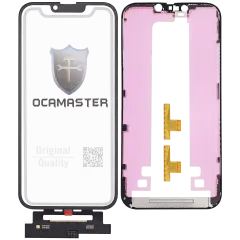 4 in 1 Short Flex (Digitizer Touch With Glass + OCA + Frame Pre-installed) Compatible For iPhone 14 Plus (OCA Master)