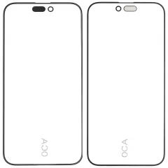 Frame Only Compatible For iPhone 15 Pro Max (10 Pack) (OCA Master)