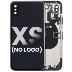 Back Housing W/ Small Components Pre-Installed Compatible For iPhone XS (No Logo) (Aftermarket Plus) (Space Gray)