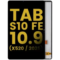 LCD Assembly Without Frame Compatible For Samsung Galaxy Tab S10 FE 10.9" (X520) (2025) (Refurbished) (Black)