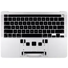 Top Case Assembly With Battery And Keyboard Compatible For MacBook Pro 13" (A2338 / Late 2020) (Genuine OEM) (Silver) (US Keyboard)