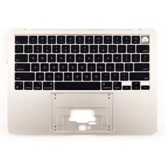 Top Case Assembly With Battery And Keyboard Compatible For MacBook Air 13" (A2681 / Mid 2022) (Genuine OEM) (Starlight) (US Keyboard)