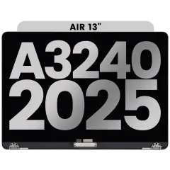 Complete LCD Display Assembly Compatible For MacBook Air 13" (A3240 /Early 2025) (Used OEM Pull: Grade A) (Starlight)